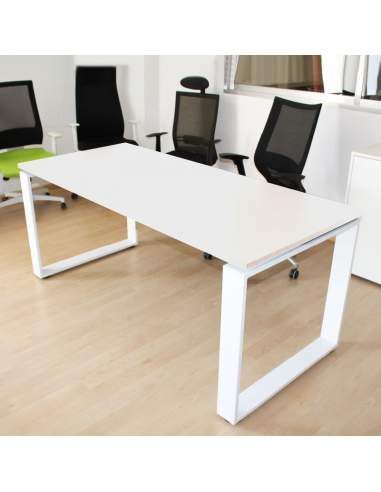 mesa direccion marc blanca con pata metalica de aic envio rapido mesa direccion marc blanca con pata metalica de aic envio rapido