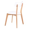 silla madera blanca ava somcasa