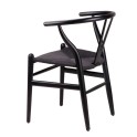 Silla para hostelería de madera negra