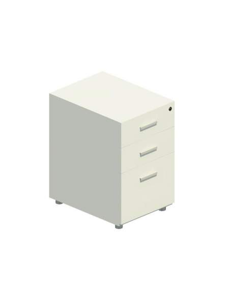 Cajonera oficina 2 cajones y archivador de JGorbe en color blanco Cajonera oficina 2 cajones y archivador de JGorbe en color blanco