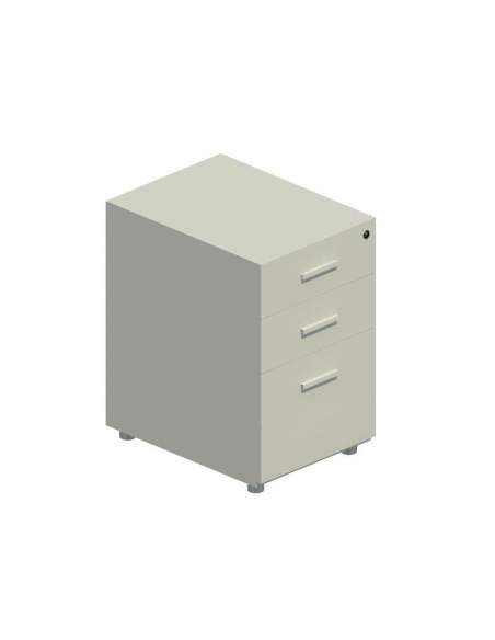 Cajonera oficina 2 cajones y archivador de JGorbe en color gris claro Cajonera oficina 2 cajones y archivador de JGorbe en color gris claro
