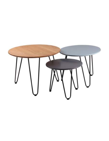 pack mesas de centro nero somcasa estilo nordico pack mesas de centro nero somcasa estilo nordico