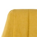 detalle tapizado mostaza silla fiona