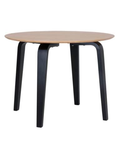 mesa de madera redonda nora somcasa