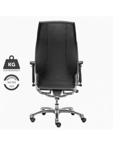 Silla para directivo en ecopiel negra. Con mecanismo avanzado. Con brazos regulables 4D. En Ecopiel negra. Silla para directivo en ecopiel negra. Con mecanismo avanzado. Con brazos regulables 4D. En Ecopiel negra.