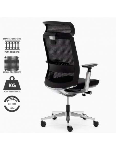 Sillón director modelo Toronto. Respaldo de malla con soporte lumbar. Mecanismo sincro avanzado. Sillón director modelo Toronto. Respaldo de malla con soporte lumbar. Mecanismo sincro avanzado.