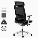 Sillón director modelo Toronto. Respaldo de malla con soporte lumbar. Mecanismo sincro avanzado.