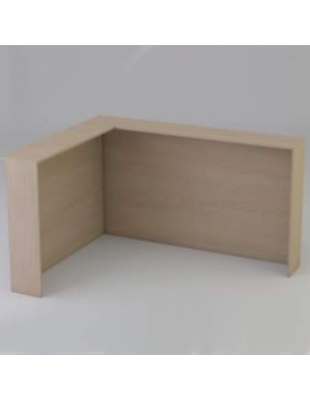 Mostrador en L sin mesa. Modelo Enter.