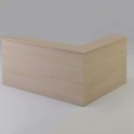 Mostrador de recepción en L con mesa de mostrador incluida. Mesa independiente.