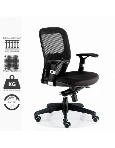 Silla de trabajo ergonómica de alta resistencia. Modelo Boston.