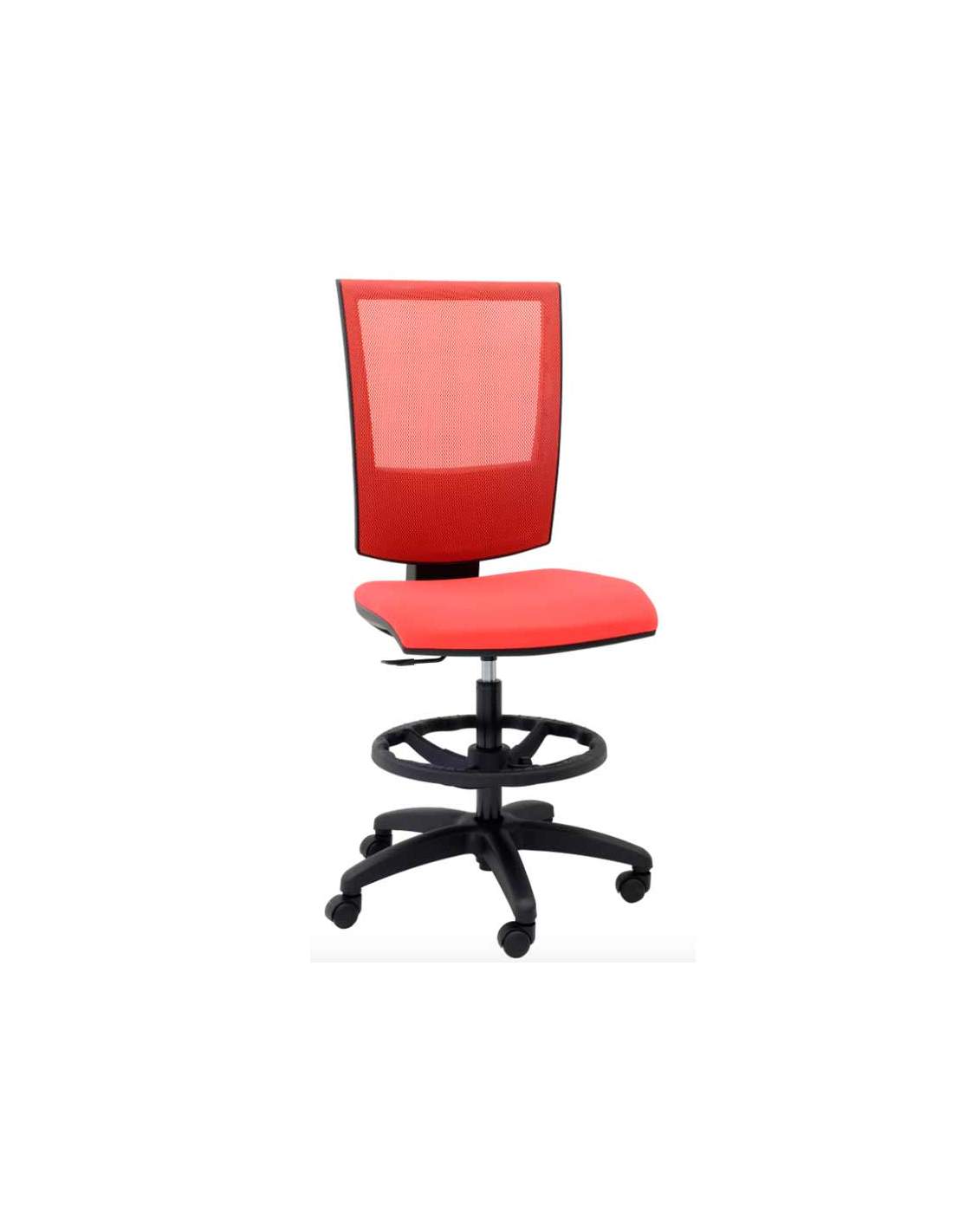 Silla de dibujo, taburete alto con ruedas, silla de oficina en casa, silla  de escritorio ajustable con respaldo y reposapiés