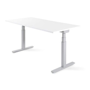Mesa elevable Level de JGorbe en blanco