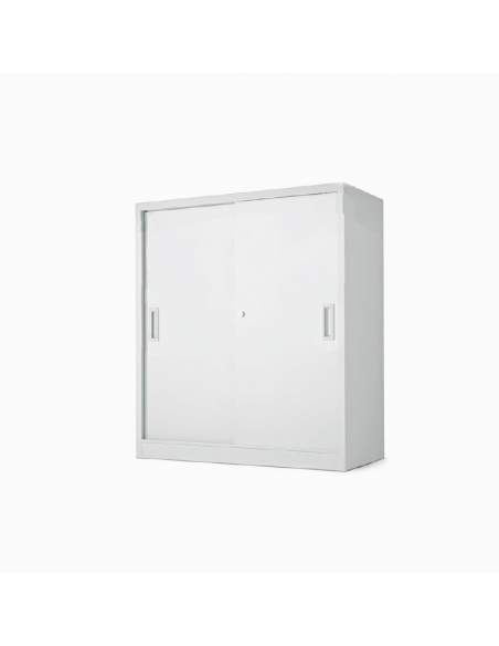Armario oficina metálico con puertas correderas de More Squared Armario oficina metálico con puertas correderas de More Squared