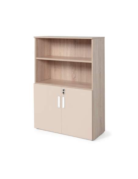 armario oficina color personalizado de JGorbe en olmo y beige