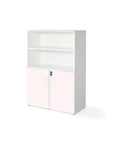 armario oficina color personalizado de JGorbe en blanco y rosa