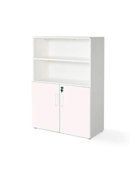 armario oficina color personalizado de JGorbe en blanco y rosa armario oficina color personalizado de JGorbe en blanco y rosa