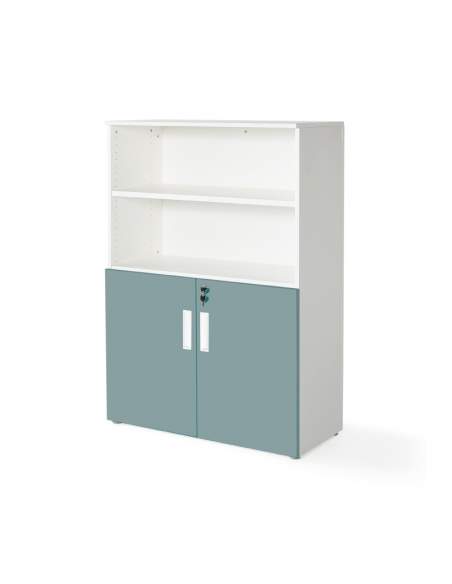 armario oficina color personalizado de JGorbe en blanco y verde armario oficina color personalizado de JGorbe en blanco y verde