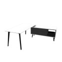 Mesa direccion Organova con mueble auxiliar de Iman