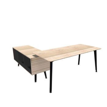 Mesa direccion Organova con mueble auxiliar de Iman