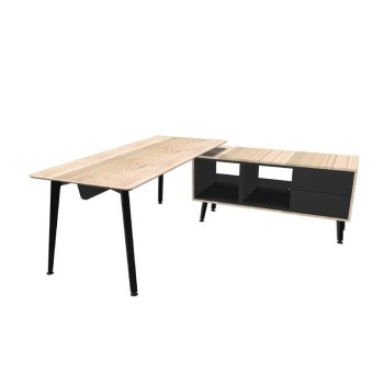 Mesa direccion Organova con mueble auxiliar de Iman