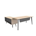 Mesa direccion Organova con mueble auxiliar de Iman