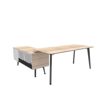 Mesa direccion Organova con mueble auxiliar de Iman