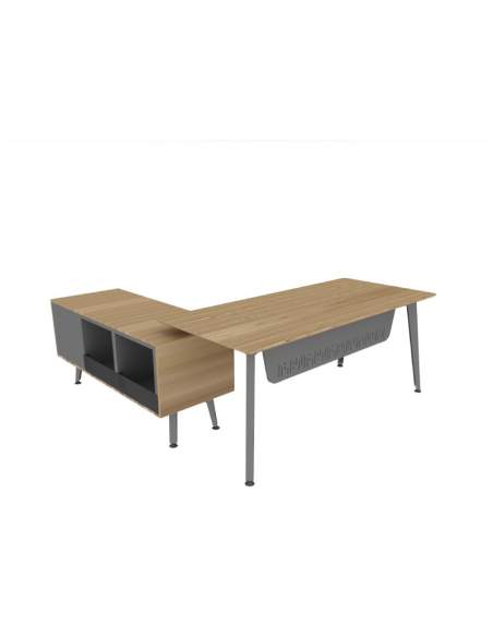 Mesa direccion Organova con mueble auxiliar de Iman