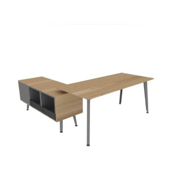 Mesa direccion Organova con mueble auxiliar de Iman