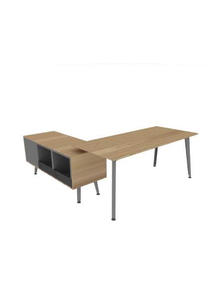 Mesa direccion Organova con mueble auxiliar de Iman