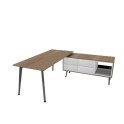 Mesa direccion Organova con mueble auxiliar de Iman