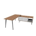 Mesa direccion Organova con mueble auxiliar de Iman