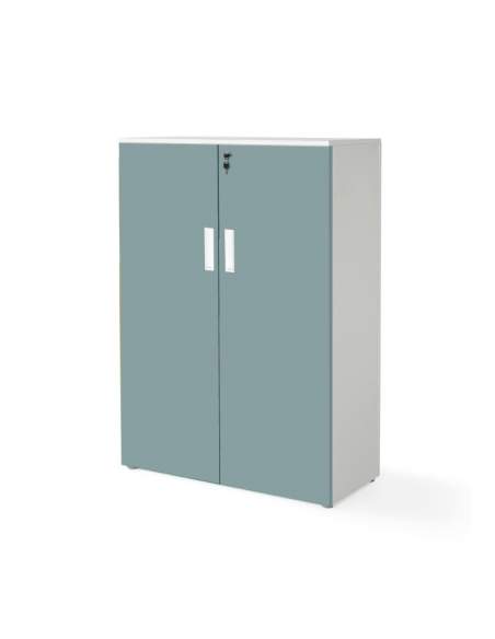 armario oficina mediano con puertas con cuerpo en blanco y puertas verdes armario oficina mediano con puertas con cuerpo en blanco y puertas verdes