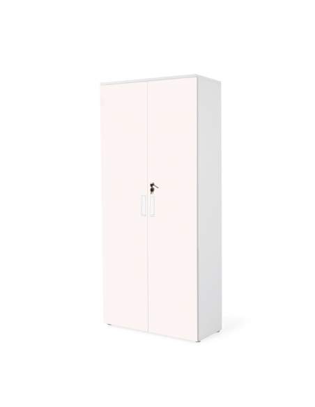 ARMARIO OFICINA DE MADERA ALTO CUERPO BLANCO PUERTAS ROSAS ARMARIO OFICINA DE MADERA ALTO CUERPO BLANCO PUERTAS ROSAS