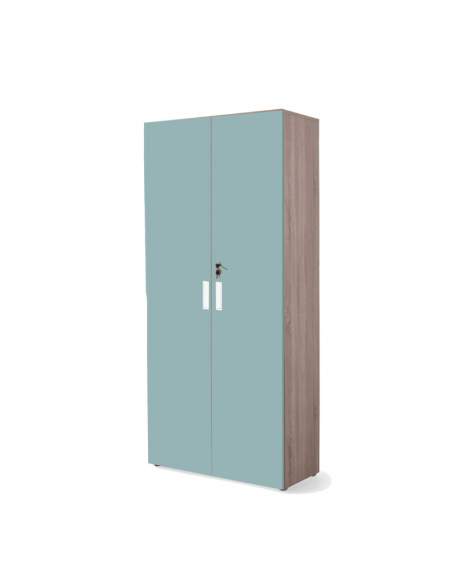 ARMARIO OFICINA ALTO CON PUERTAS CUERPO OLMO PUERTAS VERDES ARMARIO OFICINA ALTO CON PUERTAS CUERPO OLMO PUERTAS VERDES
