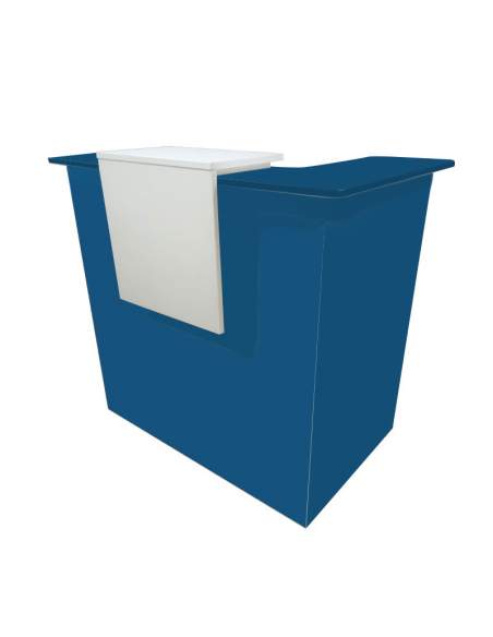 Mostrador recepcion Basic de JGorbe en azul Mostrador recepcion Basic de JGorbe en azul