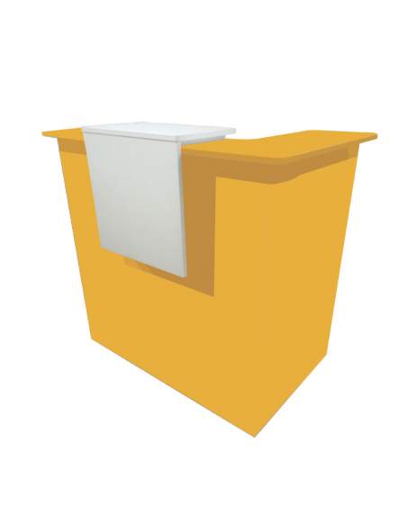 Mostrador recepcion Basic de JGorbe en mostaza Mostrador recepcion Basic de JGorbe en mostaza