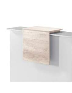 Panel decorativo mostrador recepcion blanco serie Basic de JGorbe 2