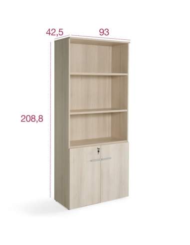 Medidas armario alto oficina con puertas bajas de jgorbe Medidas armario alto oficina con puertas bajas de jgorbe
