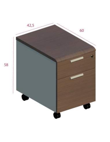 Medidas cajonera 1 cajón con cerradura y archivador series Benelux Líder Medidas cajonera 1 cajón con cerradura y archivador series Benelux Líder