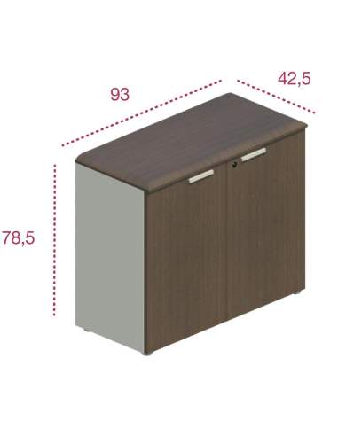Medidas armario oficina bajo con puertas jgorbe