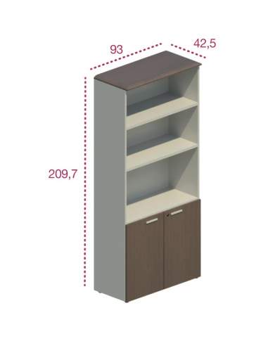 Medidas mueble oficina con puertas bajas de jgorbe Medidas mueble oficina con puertas bajas de jgorbe