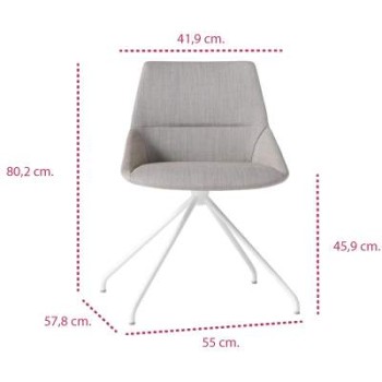 Medidas silla moderna dunas xs piramidal de inclass