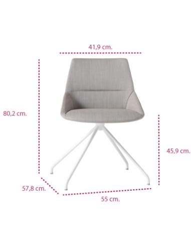 Medidas silla moderna dunas xs piramidal de inclass Medidas silla moderna dunas xs piramidal de inclass
