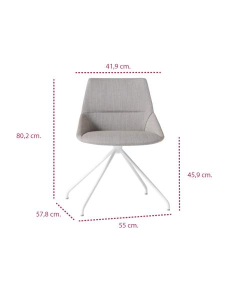 Medidas silla moderna dunas xs piramidal de inclass Medidas silla moderna dunas xs piramidal de inclass