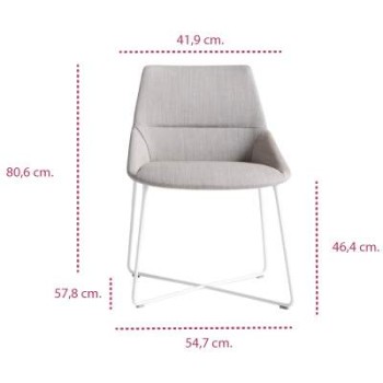 Medidas silla dunas xs pie varilla de inclass