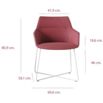 Medidas sillón moderno dunas xs pie varilla de inclass