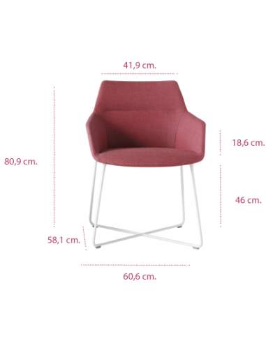 Medidas sillón moderno dunas xs pie varilla de inclass Medidas sillón moderno dunas xs pie varilla de inclass