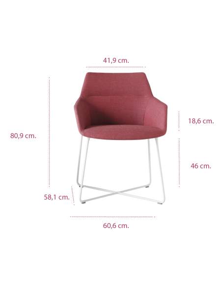 Medidas sillón moderno dunas xs pie varilla de inclass Medidas sillón moderno dunas xs pie varilla de inclass