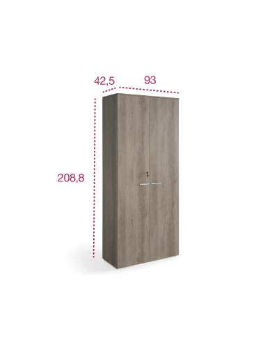 Medidas armario madera alto con puertas entrega inmediata de jgorbe