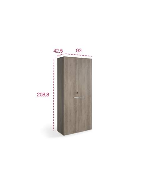 Medidas armario madera alto con puertas entrega inmediata de jgorbe